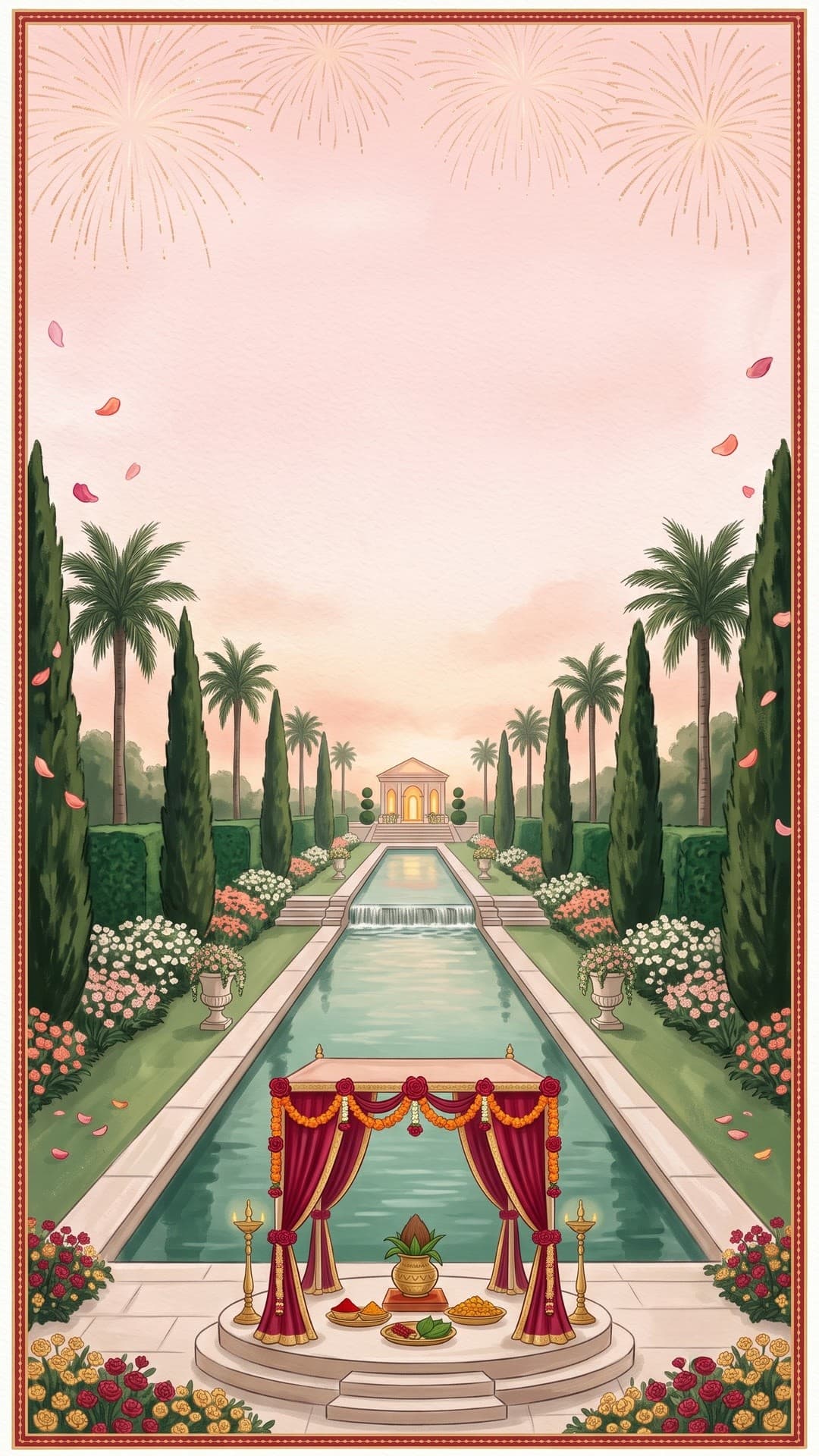 Garden Estate: wedding invitation video template