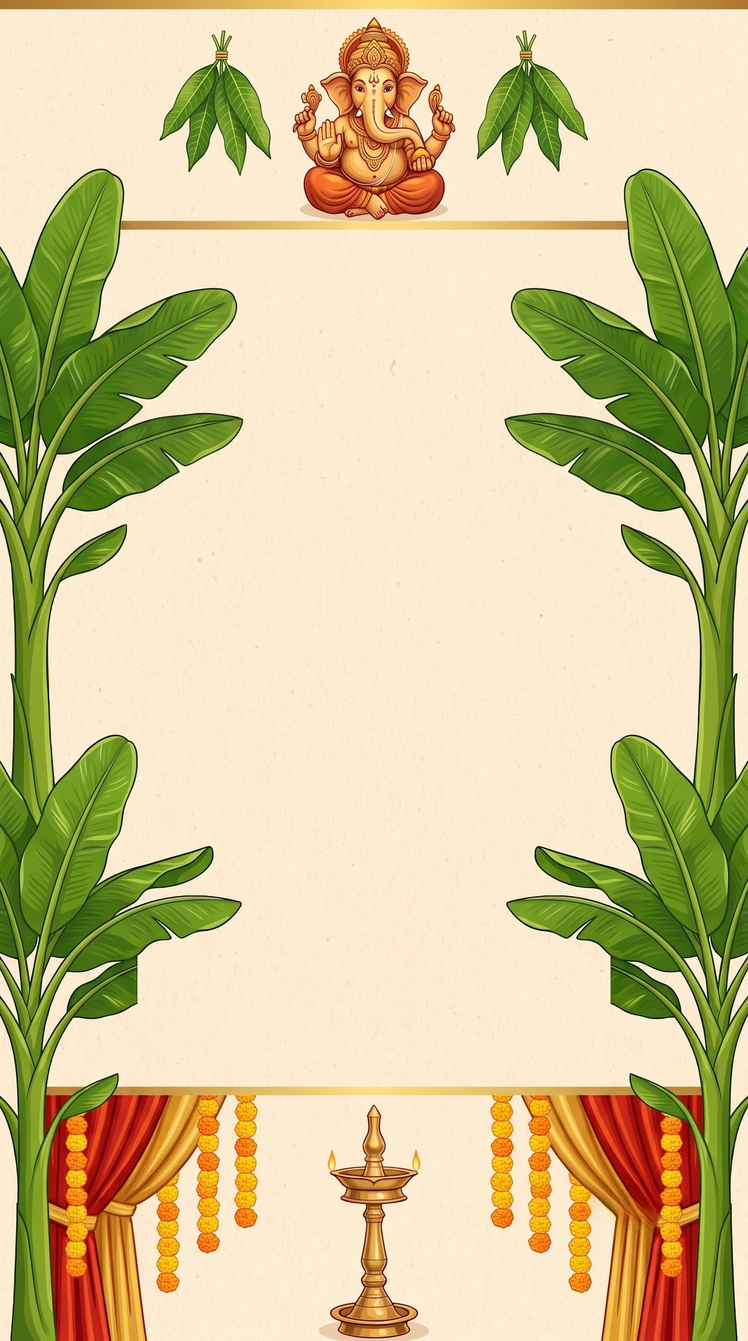 Mango Leaf Traditional: wedding invitation video template